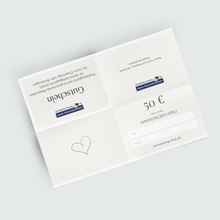 Lade das Bild in den Galerie-Viewer, Gutschein 50 Euro