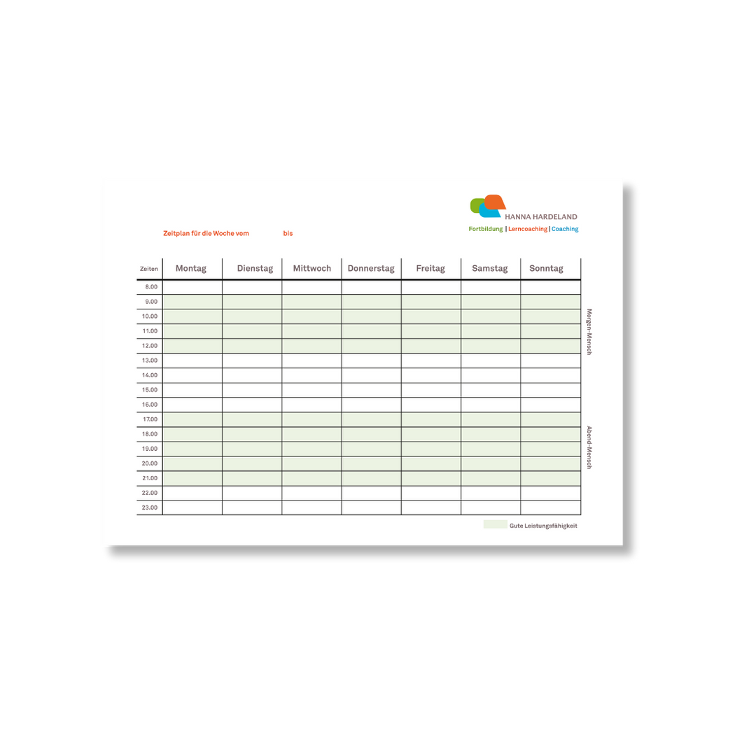 Zeitplan